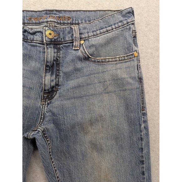 Cody James Jeans Mens 34x32 Blue Bootcut Western Stretch Denim Distressed Faded - Picture 3 of 16